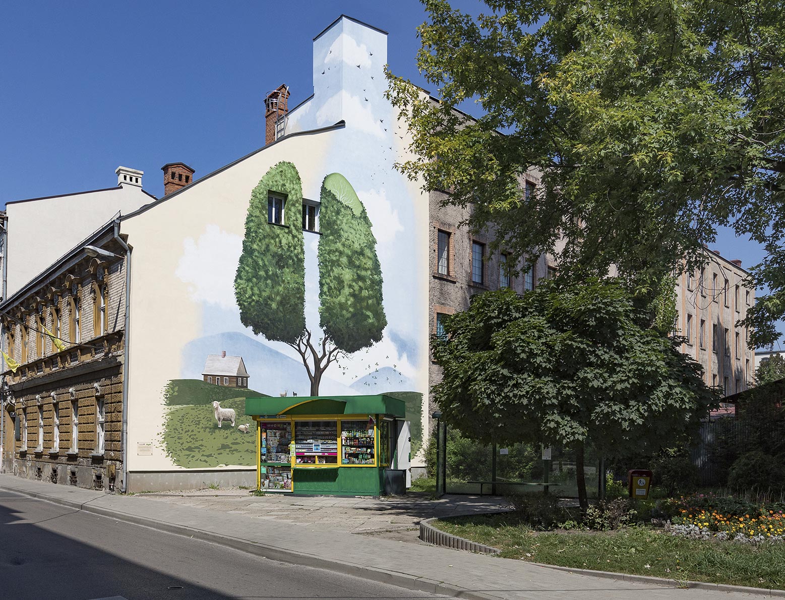 Mural na ścianie firmy Befaszczot